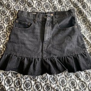 LEVIS RUFFLE DENIM SKIRT